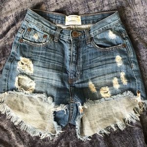 One X one teaspoon denim shorts